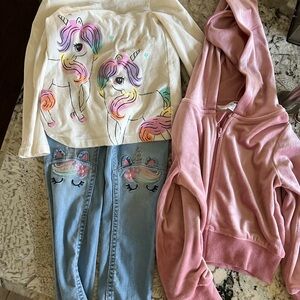 Set of *TWO* Toddler Girl Unicorn Outfits from H&M